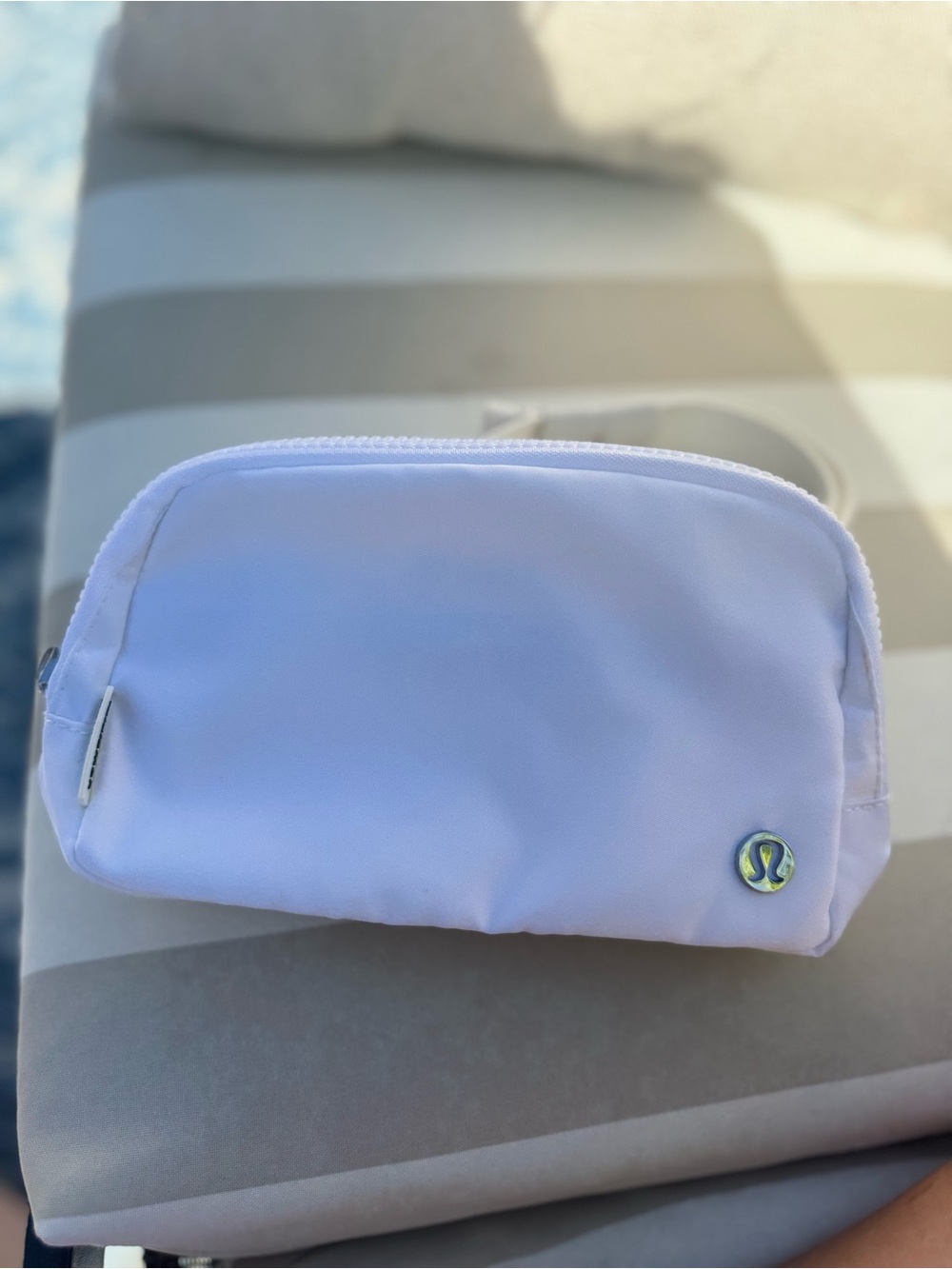 lululemon athletica Lavender White Crossbody Pouch